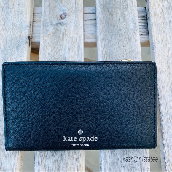 Kate spade small Hayes wallet black leather $109 - Picture 2 of 6